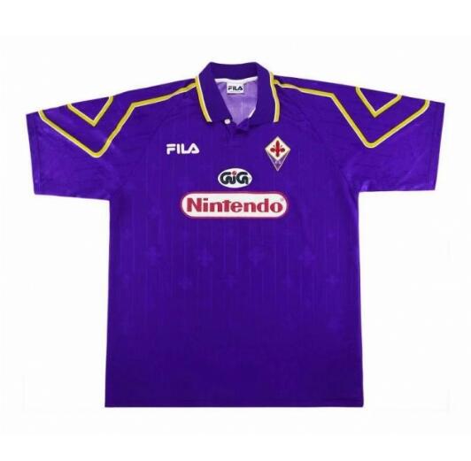 1997-98 Fiorentina Retro Home Kit Soccer Jersey